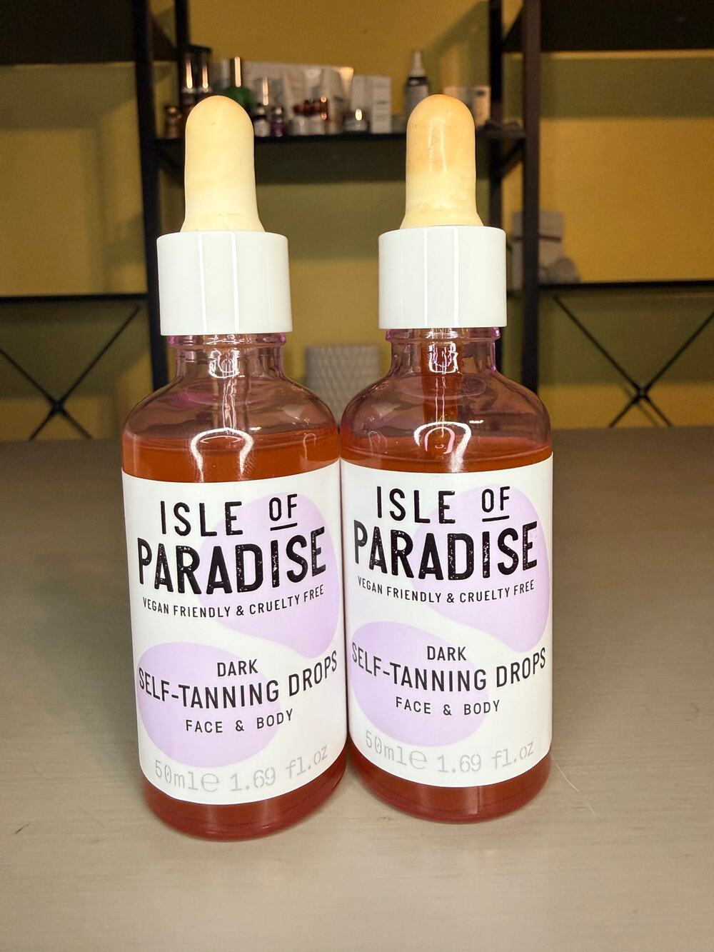 Isle of Paradise Dark Self-Tanning Drops Face & Body Duo, NEW, SEE DESCRIPTION